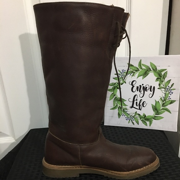 Draper of Glastonbury Winter Leather Brown Boots - Picture 9 of 16